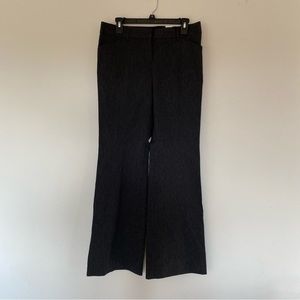 Express grey the editor low rise straight through hip flare dress pant trousers